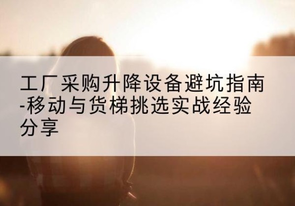 察布查尔移动式升降机怎么选-工厂采购升降设备避坑指南-移动与货梯挑选实战经验分享
