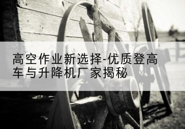 察布查尔登高车厂家-高空作业新选择-优质登高车与升降机厂家揭秘